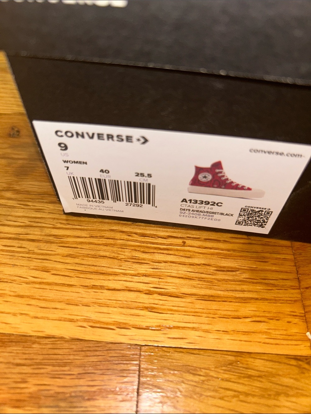 NWT Converse Chuck Taylor All Star Lift Red Snakeskin Platform Women’s 9 - Picture 5 of 5